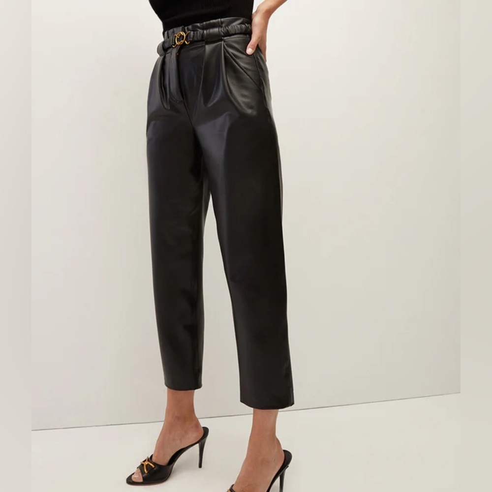 Veronica Beard Coolidge Faux Leather Pants